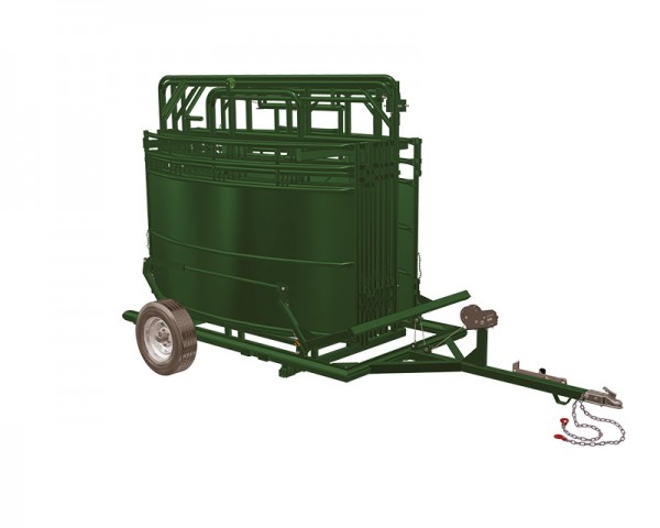 A multi-transport trailer capable of transporting most Livestock Handling Equipment around your ranch.