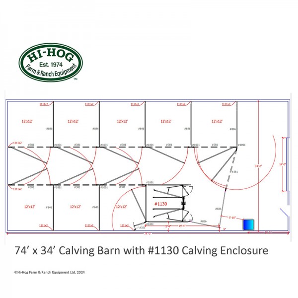 Hi-Hog Farm and Ranch Equipment custom designs calving barns