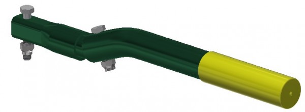 A handle for the control of a calving headgate