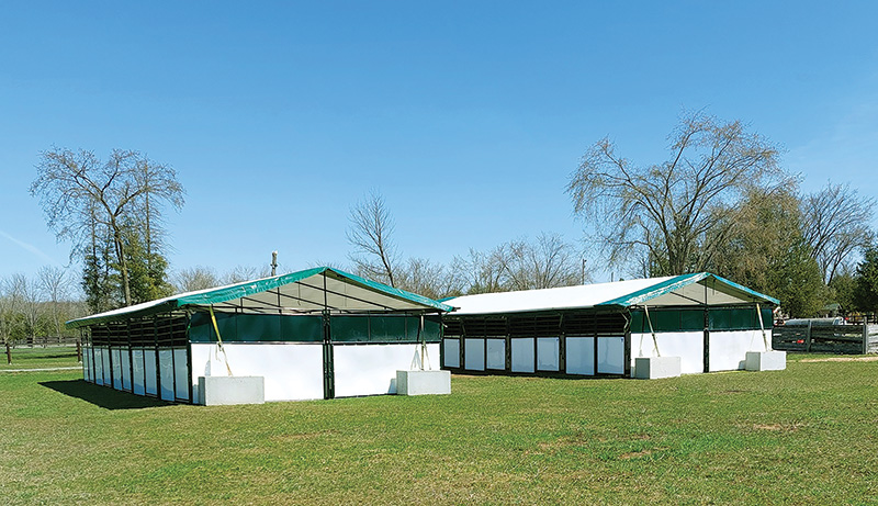 Horse stalls built for equine events